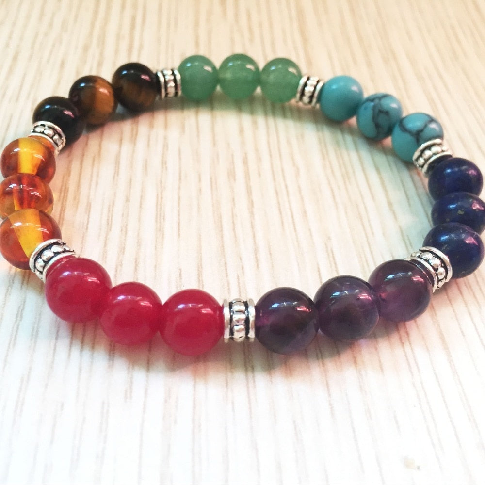 Bracelet acupression multicolore