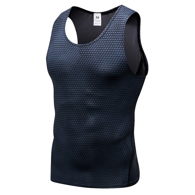 T-shirt de compression sans manches pour hommes