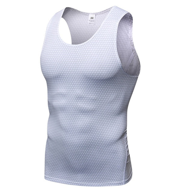 T-shirt de compression sans manches pour hommes