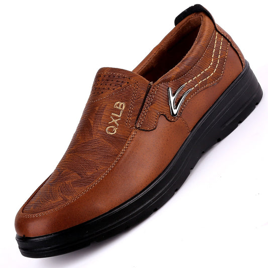 Chaussures orthopédiques pour homme en cuir