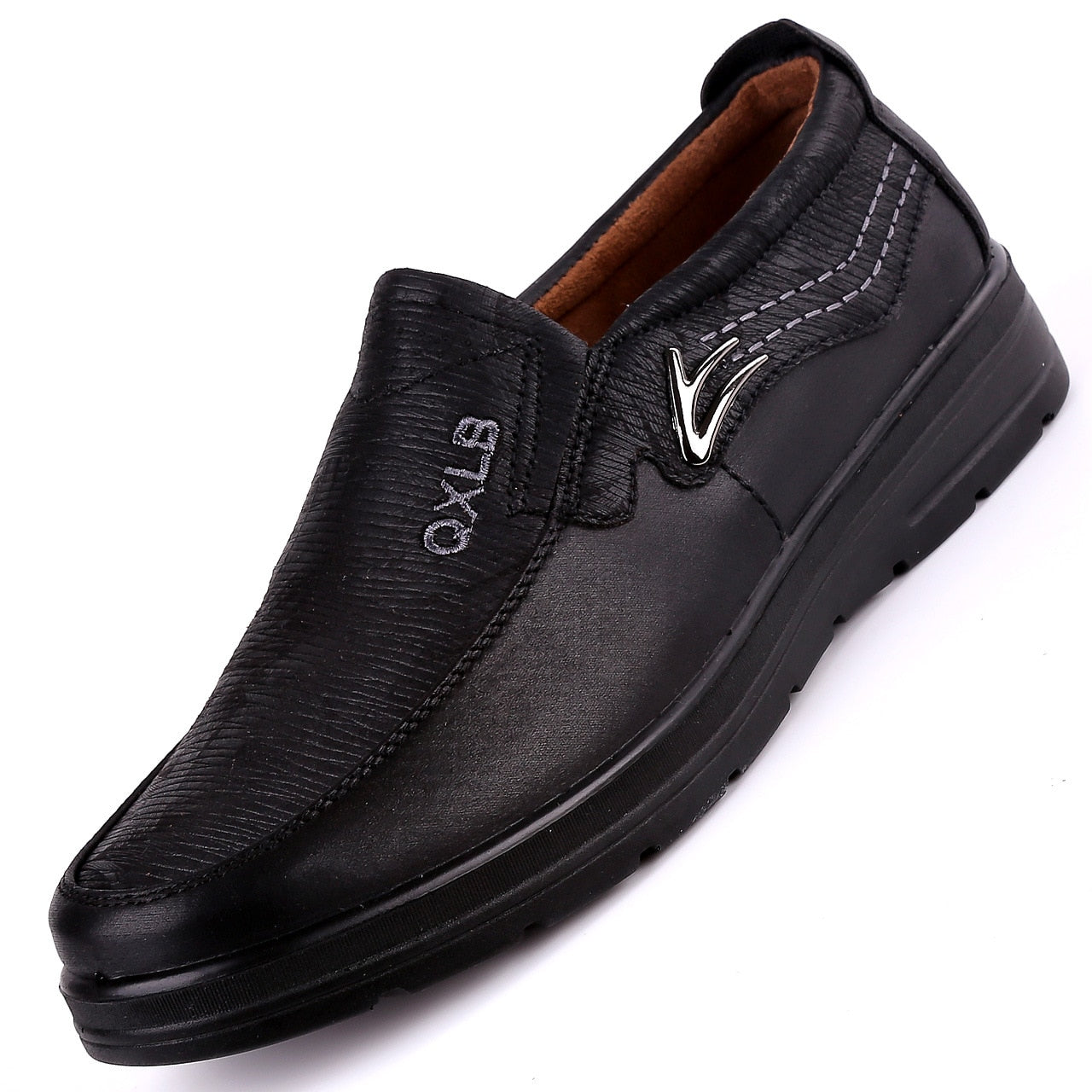 Chaussures orthopédiques pour homme en cuir