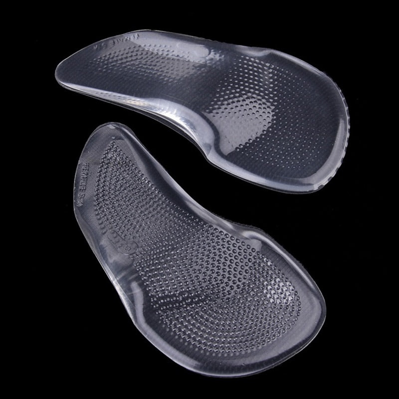 Semelles anti-douleur orthopédiques en gel de silicone, 2 paires