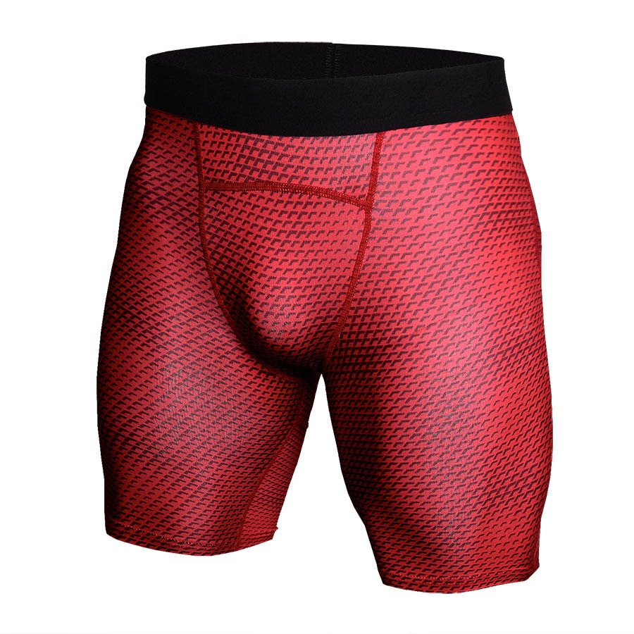 Short de compression à motifs pour homme