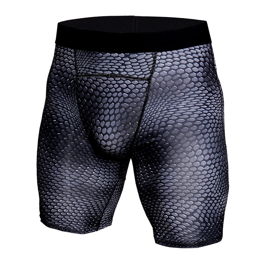 Short de compression à motifs pour homme