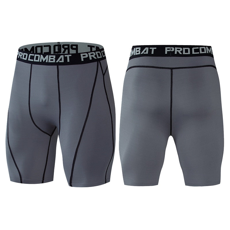 Short de compression uni pour homme