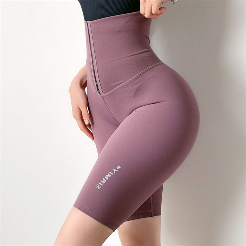 Short de compression avec corset pour femme