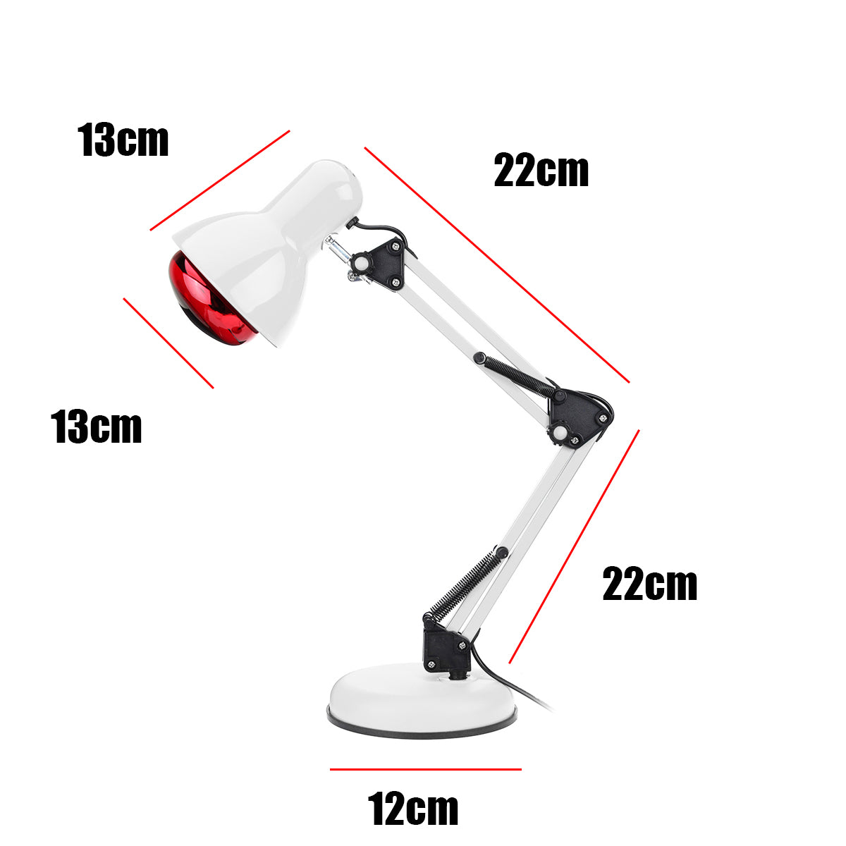 Lampe de physiothérapie à chauffage infrarouge