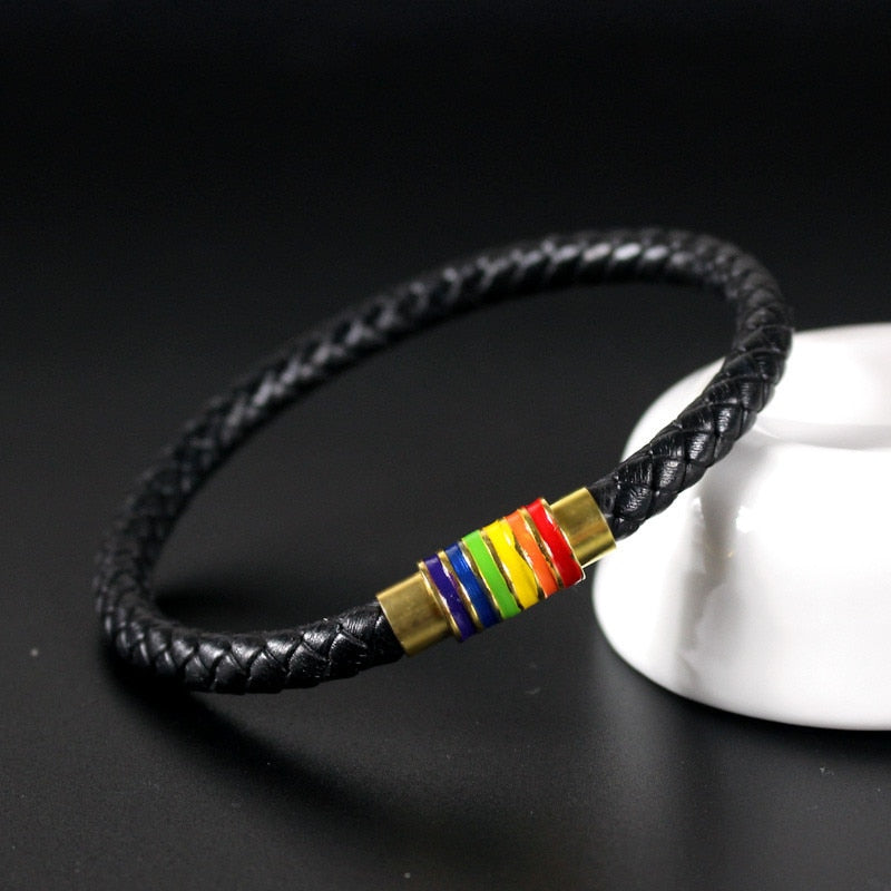 Bracelet anti-douleur en cuir véritable