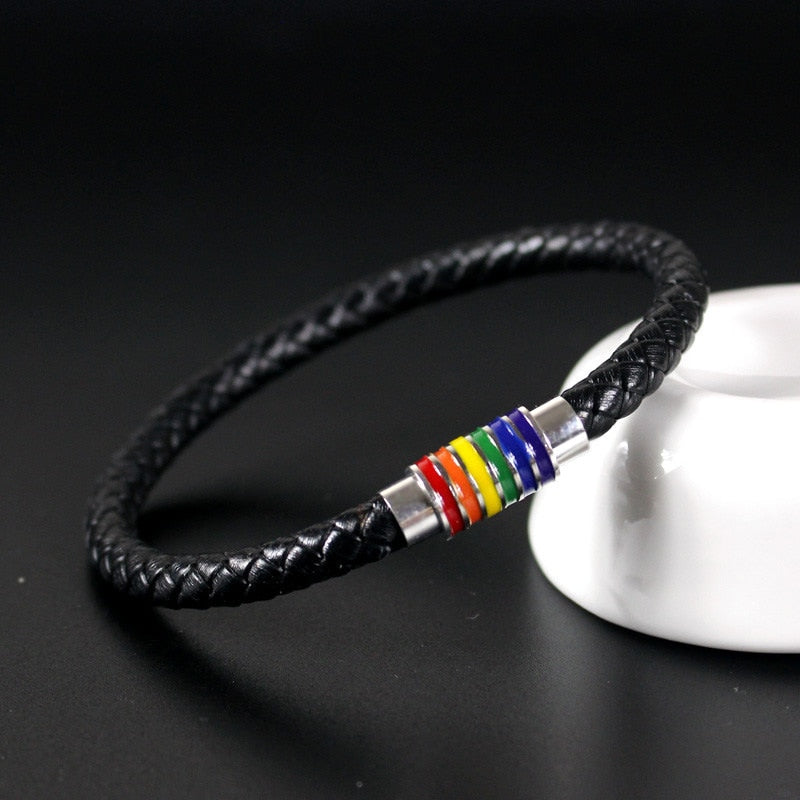 Bracelet anti-douleur en cuir véritable