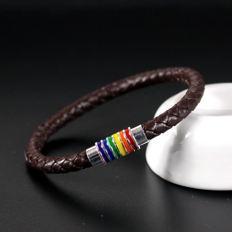 Bracelet anti-douleur en cuir véritable