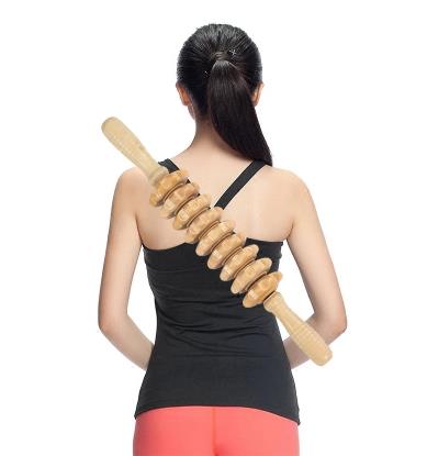 Rouleau de massage en bois