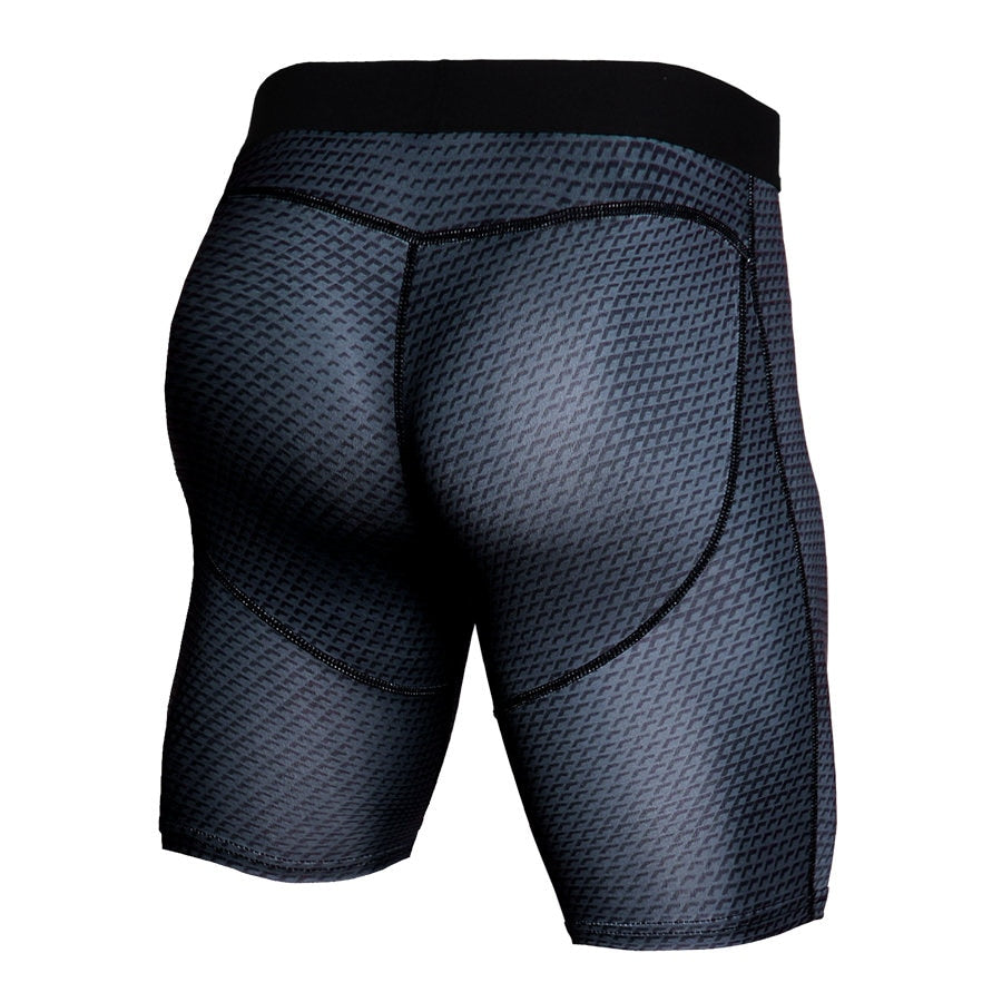 Short de compression à motifs pour homme