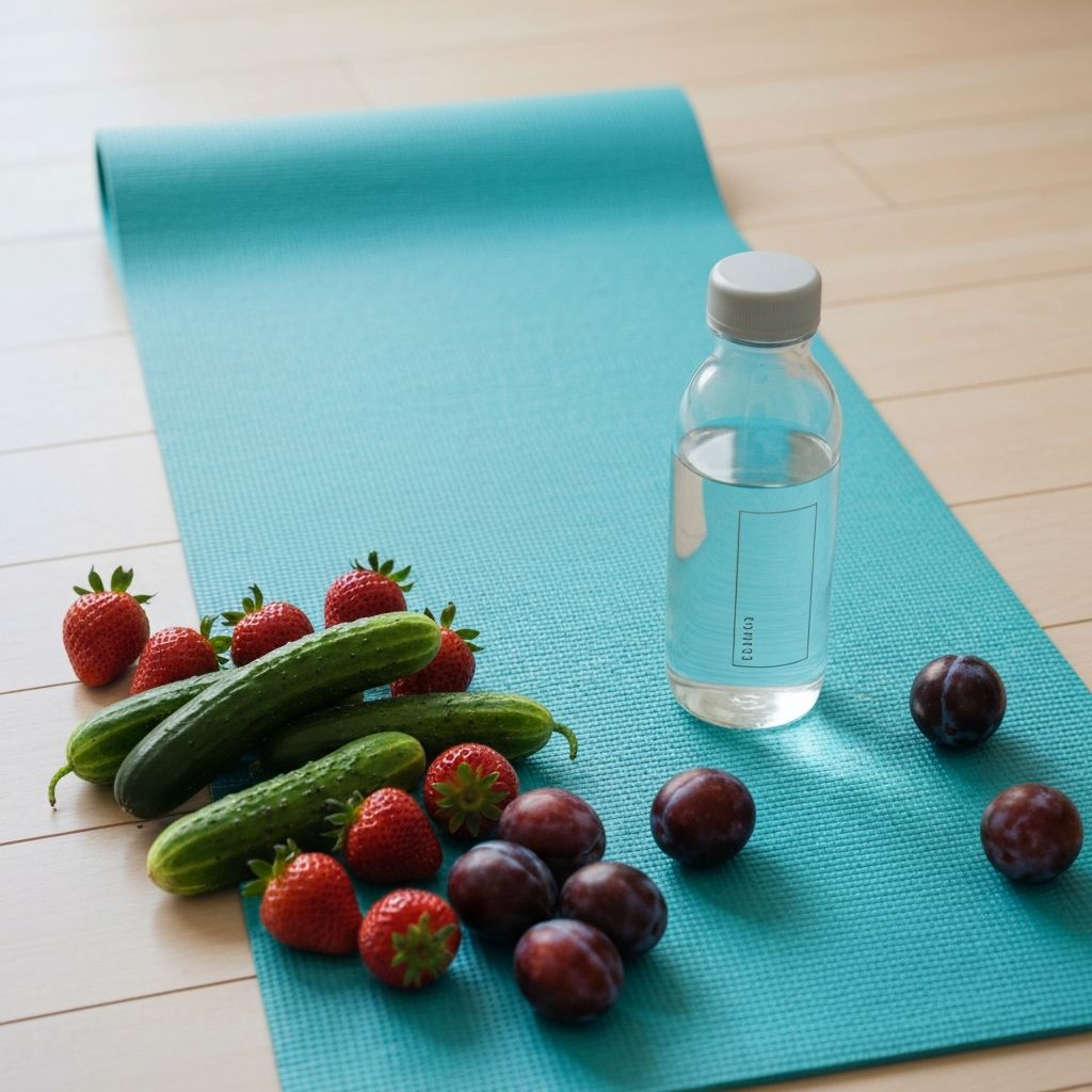 Zdrowy styl życia - świeże warzywa, aktywność fizyczna i dobre samopoczucie